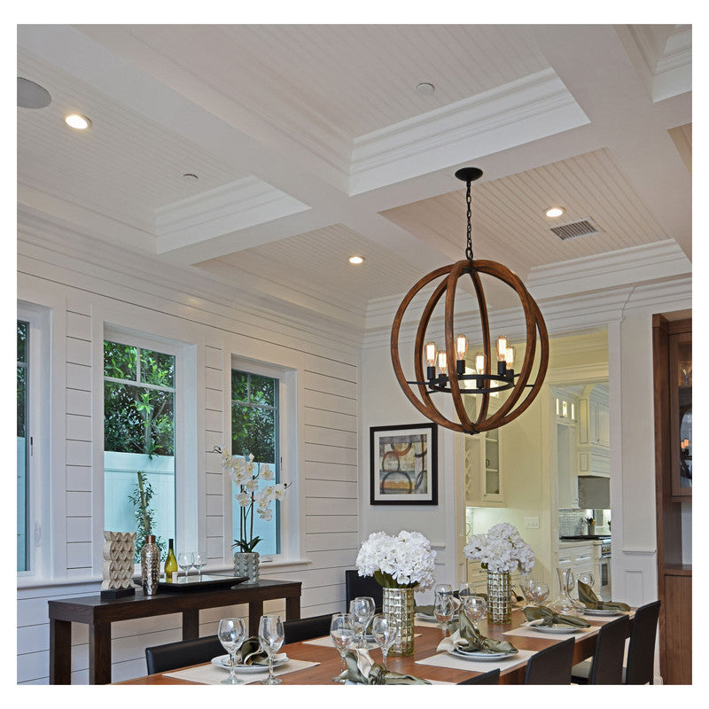 Maxim 20917APAR - Bodega Bay 5 Light 23" Chandelier