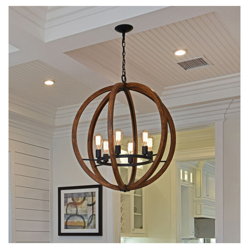 Maxim 20917APAR - Bodega Bay 5 Light 23" Chandelier