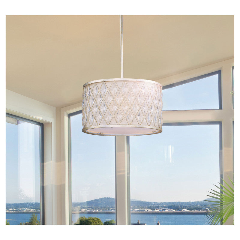 Maxim 21464NKPN - Chantilly 6 Light 22" Chandelier