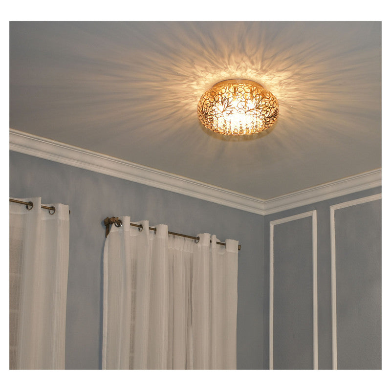 Maxim 24150BCGS - Arabesque 7 Light 18" Flush Mount