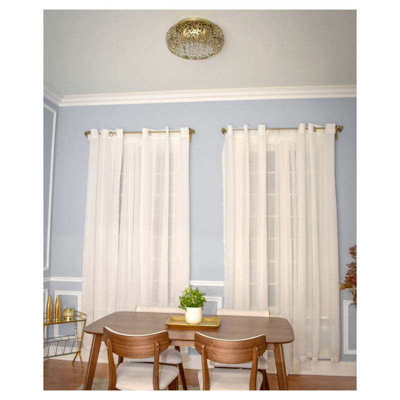 Maxim 24150BCGS - Arabesque 7 Light 18" Flush Mount