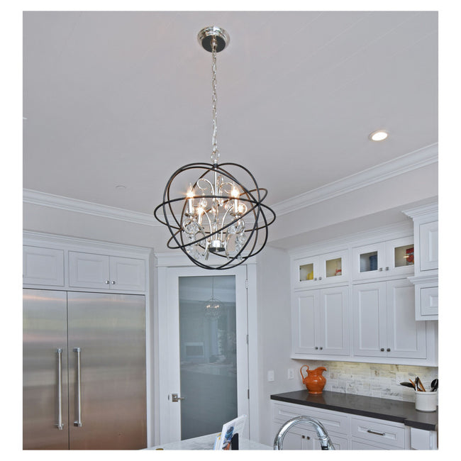 Maxim 25144ARPN - Orbit 6 Light 28" Pendant