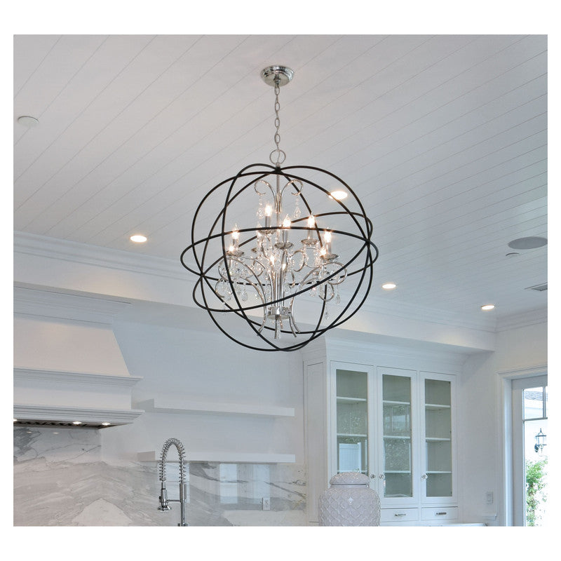 Maxim 25144ARPN - Orbit 6 Light 28" Pendant