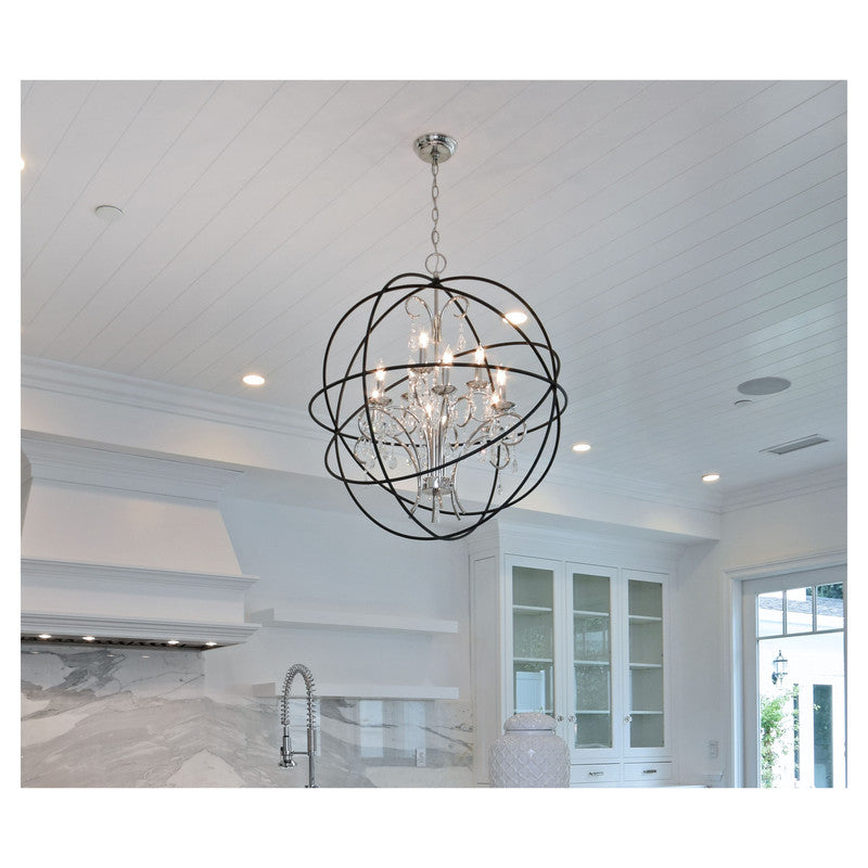 Maxim 25147ARPN - Orbit 12 Light 44" Pendant