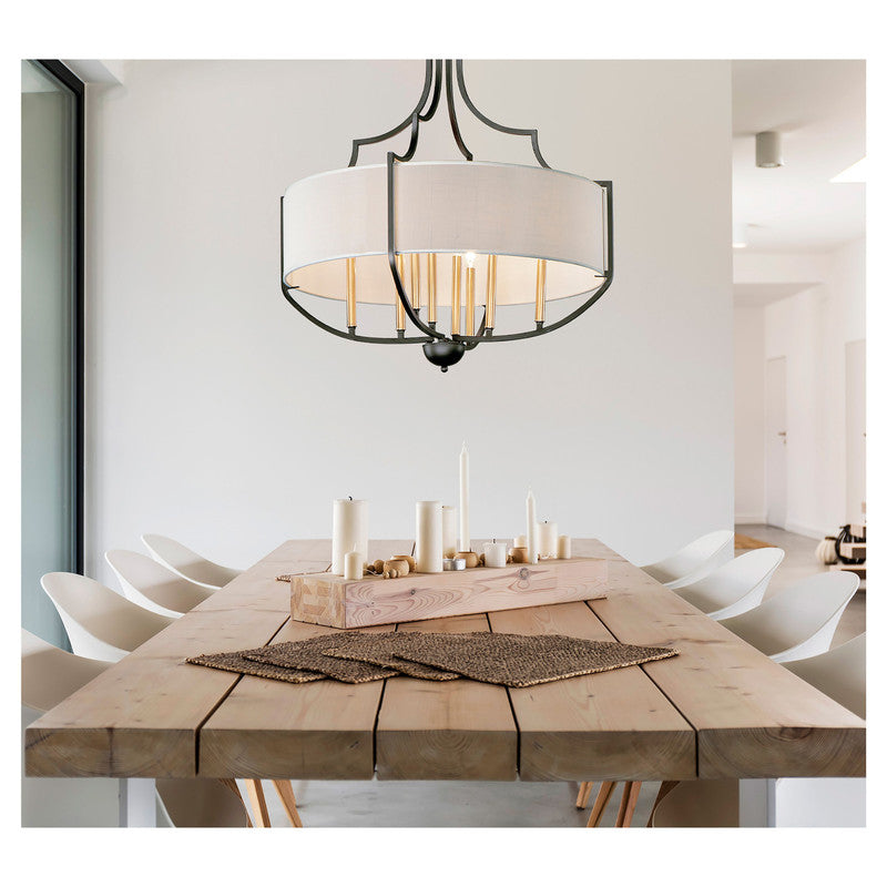 Maxim 25297OFNAB - Meridian 7 Light 36" Chandelier