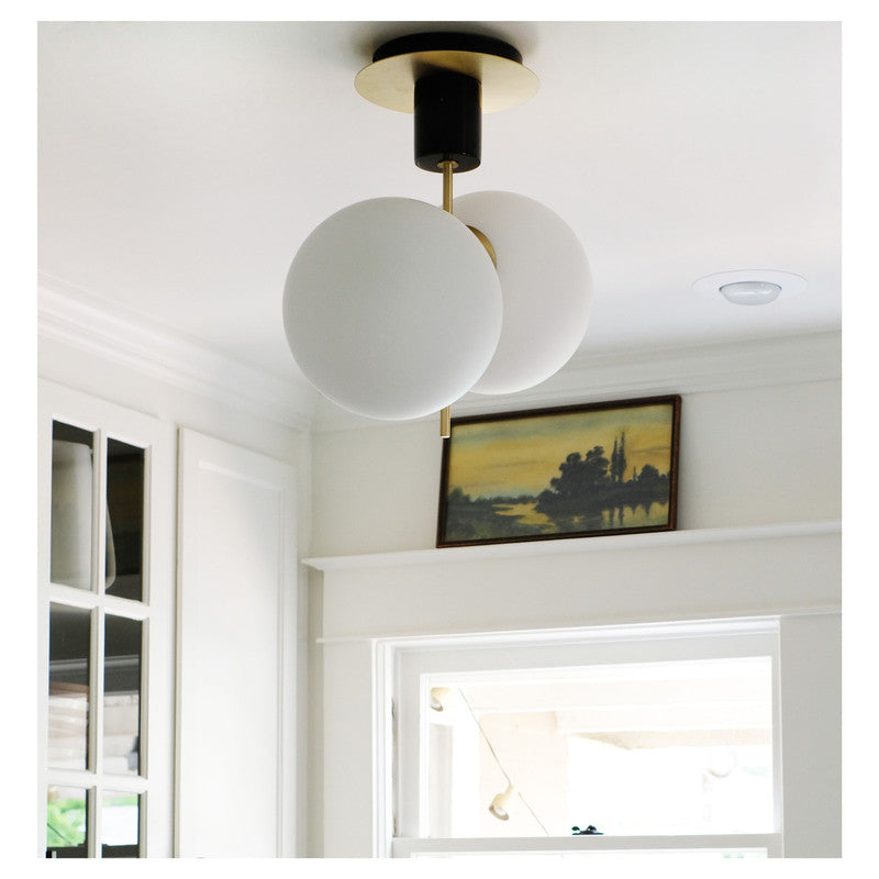 Maxim 26032SWSBRBK - Vesper 2 Light 20" Semi Flush Ceiling Light