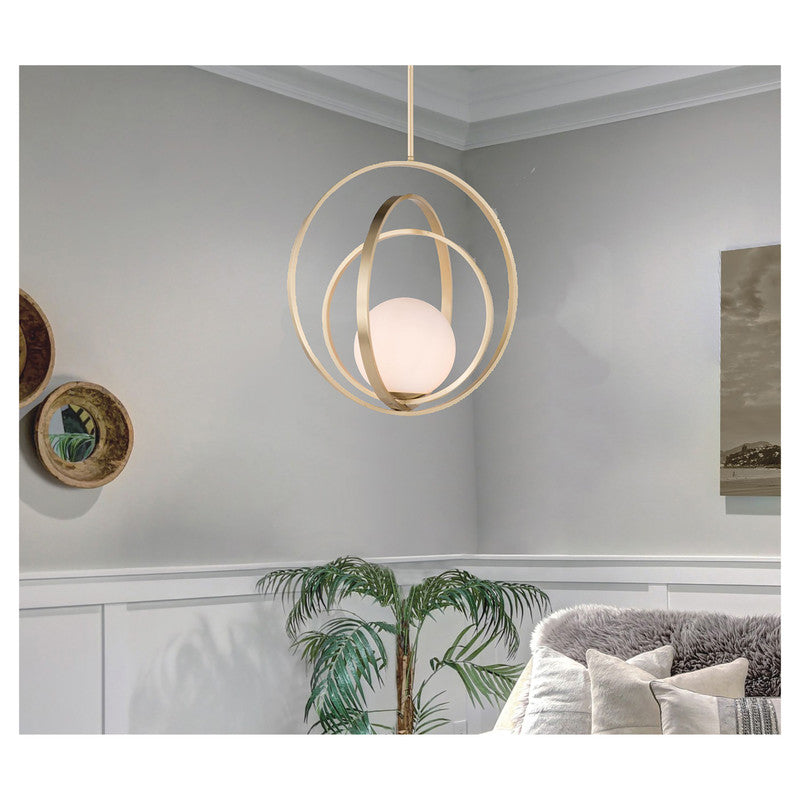 Maxim 26056SWPC - Coronet 1 Light 21" Pendant