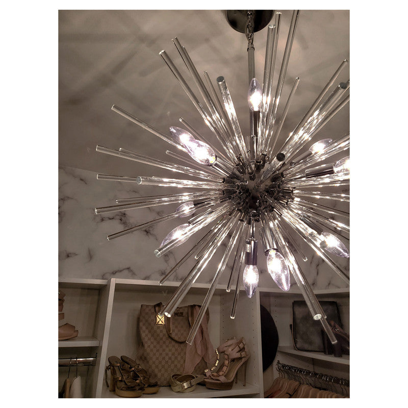 Maxim 28664CLPC - Polaris 12 Light 25" Pendant