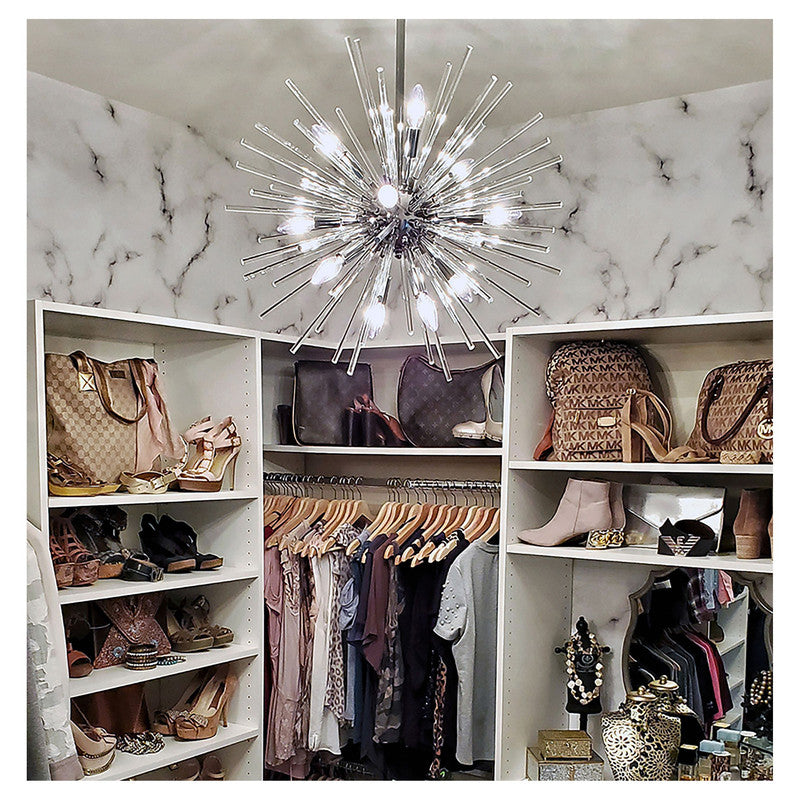 Maxim 28664CLPC - Polaris 12 Light 25" Pendant