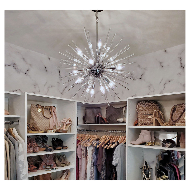 Maxim 28664CLPC - Polaris 12 Light 25" Pendant