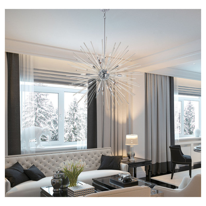 Maxim 28666CLPC - Polaris 16 Light 40" Pendant