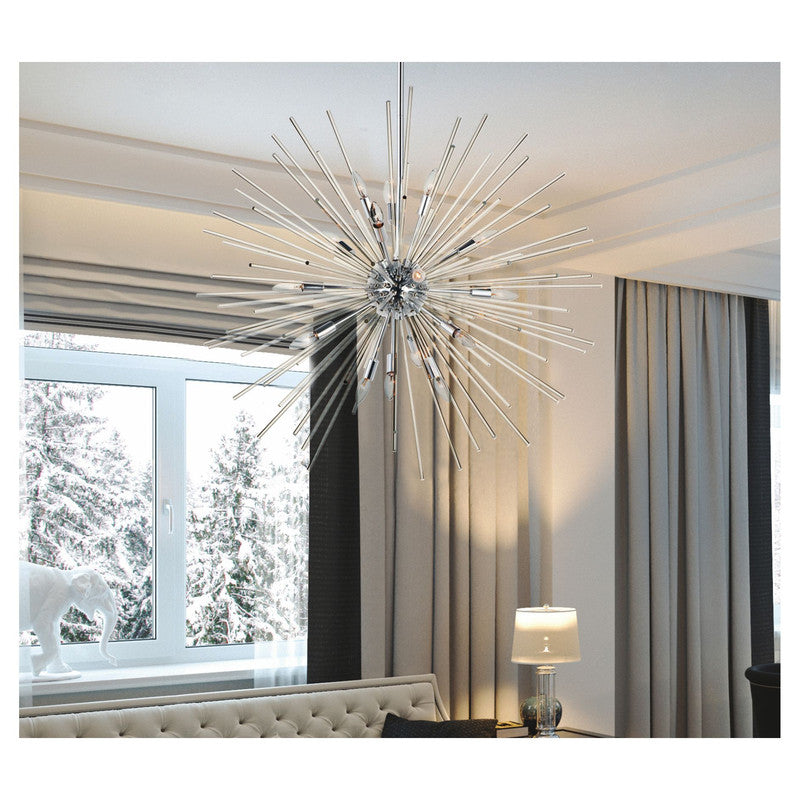 Maxim 28666CLPC - Polaris 16 Light 40" Pendant