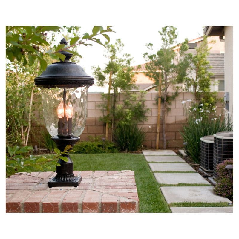 Maxim 3420WGOB - Carriage House DC 3 Light 27" Post Light