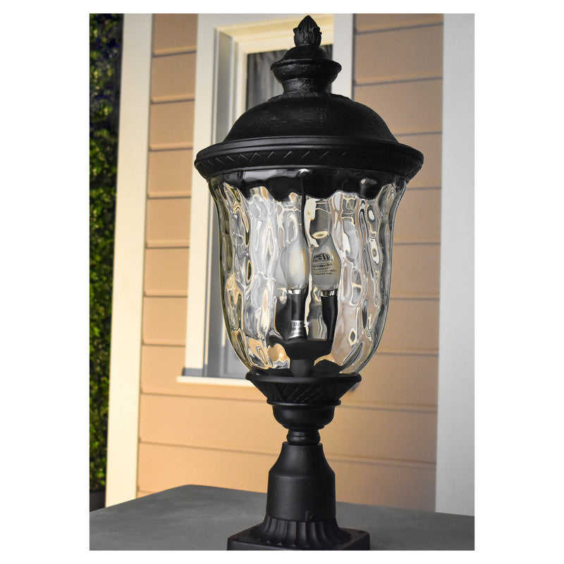 Maxim 3420WGOB - Carriage House DC 3 Light 27" Post Light
