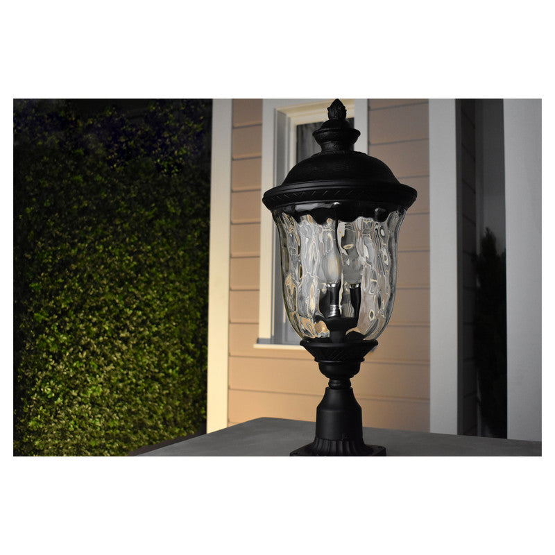 Maxim 3420WGOB - Carriage House DC 3 Light 27" Post Light