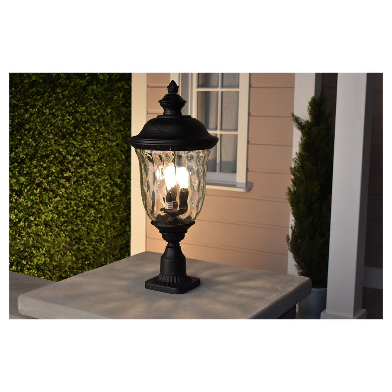 Maxim 3420WGOB - Carriage House DC 3 Light 27" Post Light