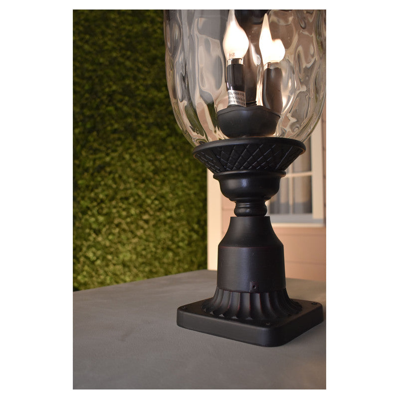 Maxim 3420WGOB - Carriage House DC 3 Light 27" Post Light