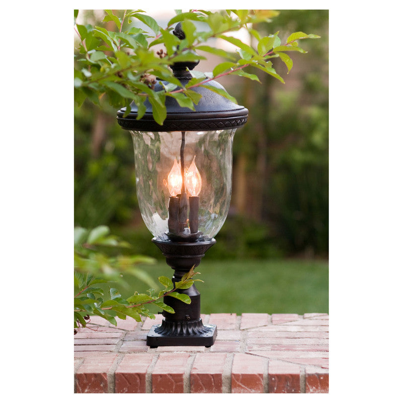 Maxim 3420WGOB - Carriage House DC 3 Light 27" Post Light