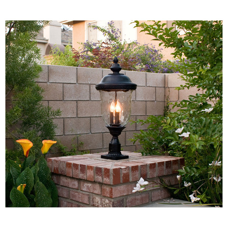 Maxim 3420WGOB - Carriage House DC 3 Light 27" Post Light