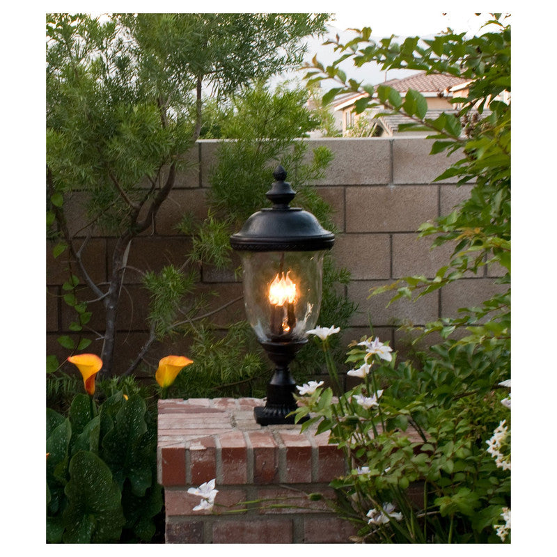 Maxim 3420WGOB - Carriage House DC 3 Light 27" Post Light