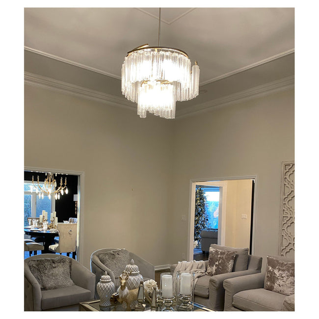 Maxim 39577WFLGS - Victoria 9 Light 33" Pendant