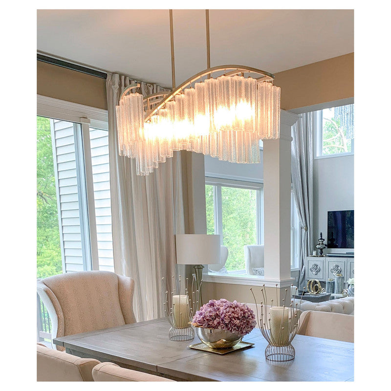 Maxim 39579WFLGS - Victoria 6 Light 41" Chandelier