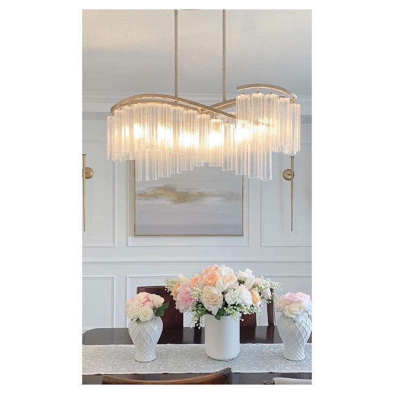 Maxim 39579WFLGS - Victoria 6 Light 41" Chandelier