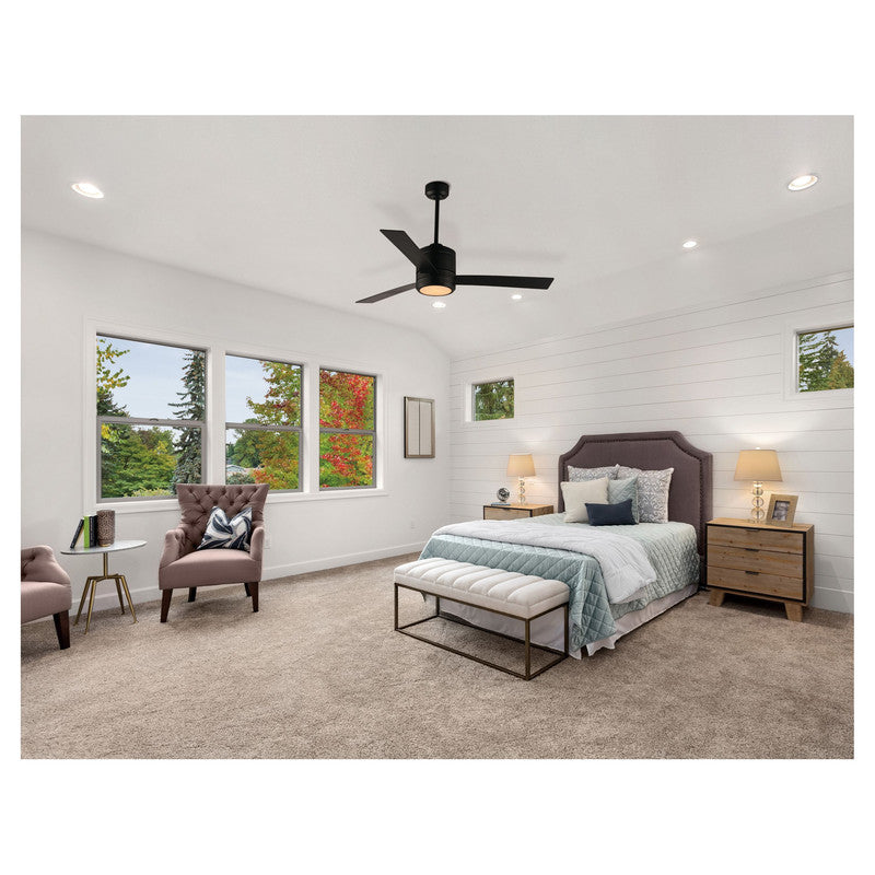 Maxim 88806BK - Tanker 1 Light 52" Indoor / Outdoor LED Ceiling Fan