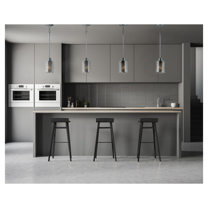 Maxim 92060FLRB - Oak Harbor 1 Light 15" Pendant