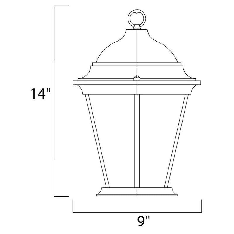 Maxim 1009BK - Westlake 3 Light 14" Pendant