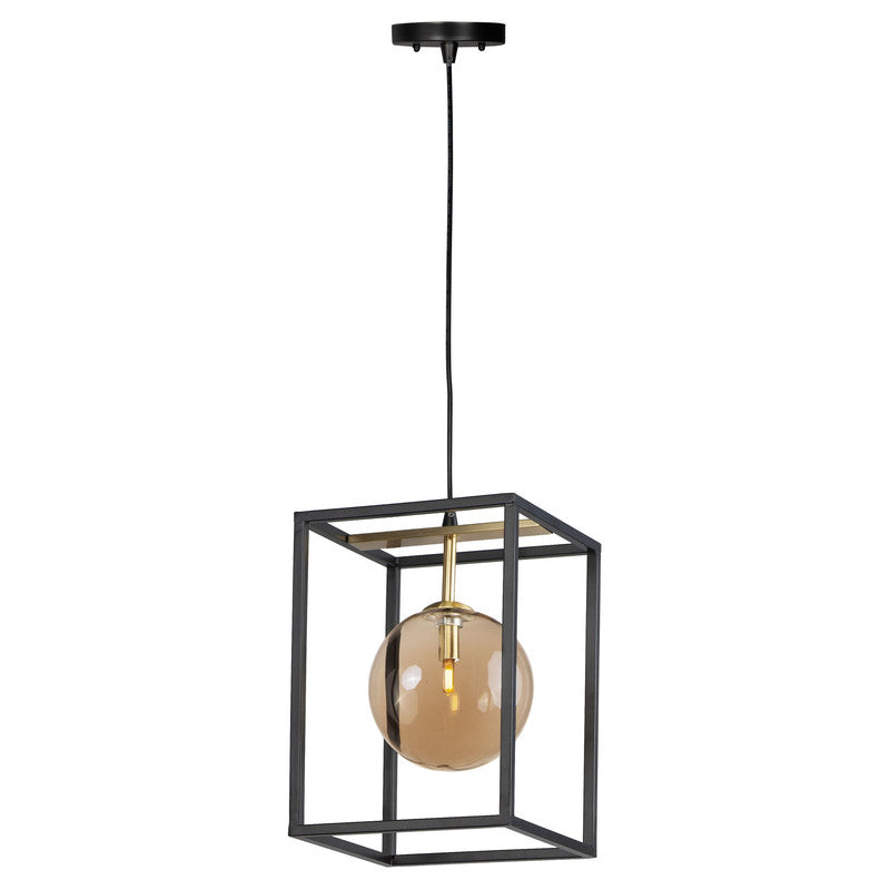 Maxim 11361CMPBKSBR - Fluid 1 Light 15" Pendant