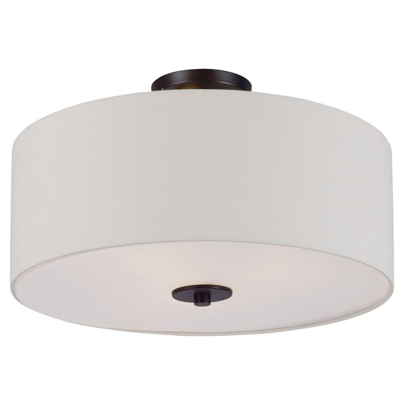 Maxim 10014OMOI - Bongo 3 Light 18" Semi Flush Ceiling Light