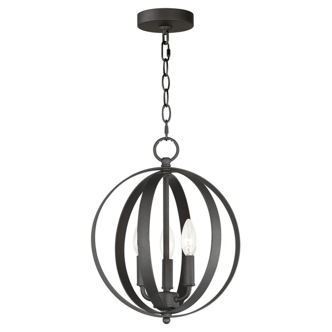 Maxim 10030BK - Provident 3 Light 15" Pendant