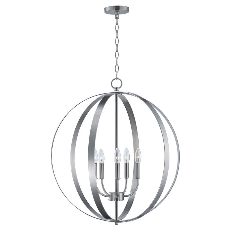 Maxim 10032BK - Provident 5 Light 27" Pendant