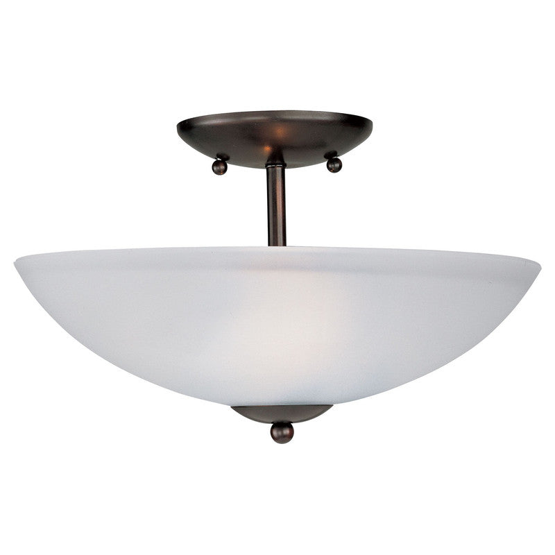 Maxim 10042FTOI - Logan 2 Light 13" Semi Flush Ceiling Light