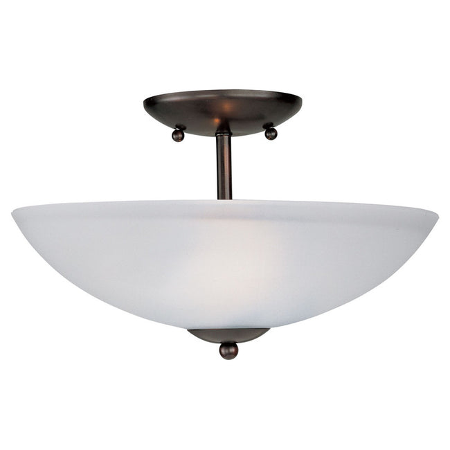 Maxim 10042FTOI - Logan 2 Light 13" Semi Flush Ceiling Light