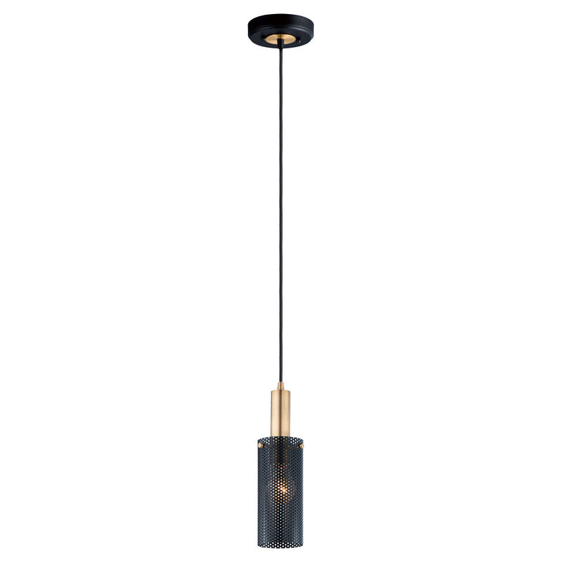 Maxim 10081BKSBR - Perf 1 Light 13" Pendant