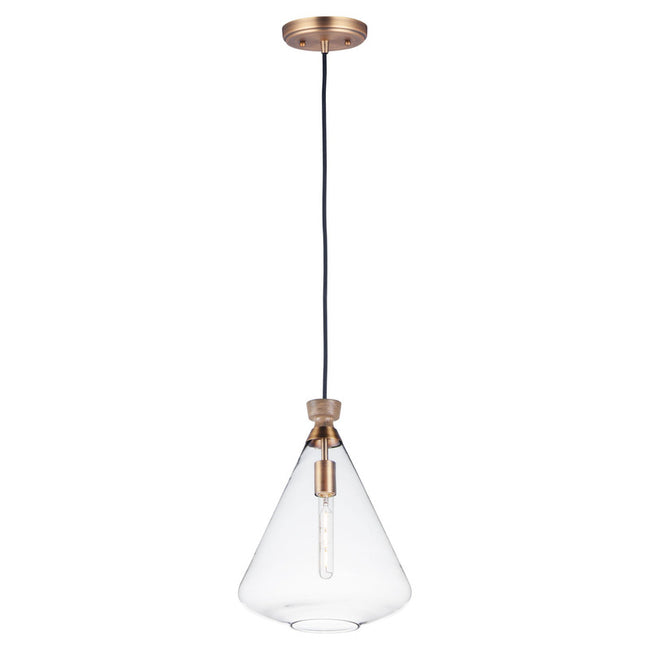Maxim 10101CLWOAB - Abbott 1 Light 18" Pendant