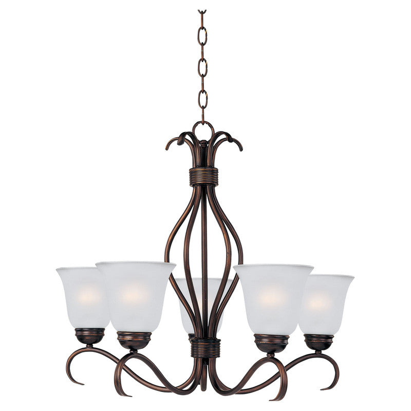 Maxim 10125FTOI - Basix 5 Light 26" Chandelier