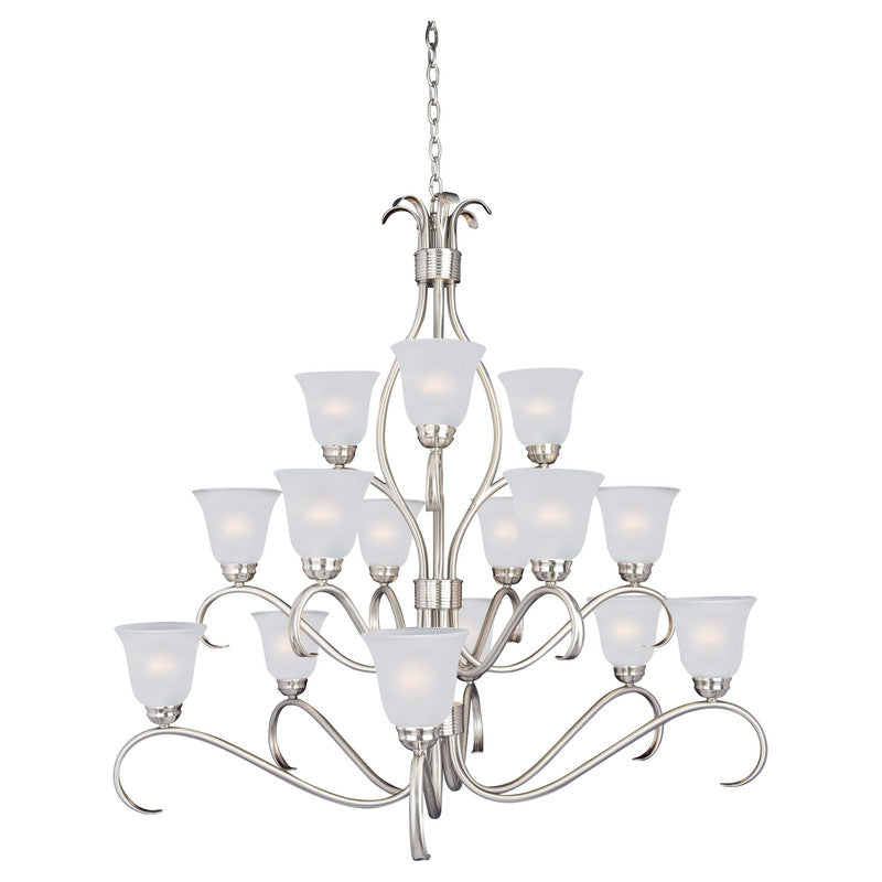Maxim 10129FTSN - Basix 15 Light 42" Chandelier