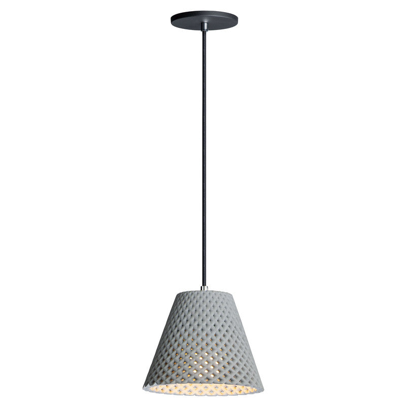 Maxim 10144GYBK - Woven 1 Light 9" Pendant