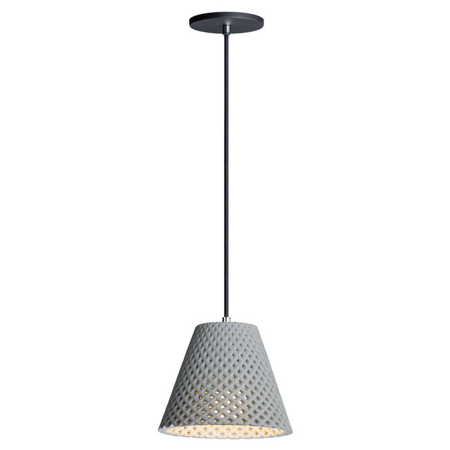 Maxim 10144GYBK - Woven 1 Light 9" Pendant