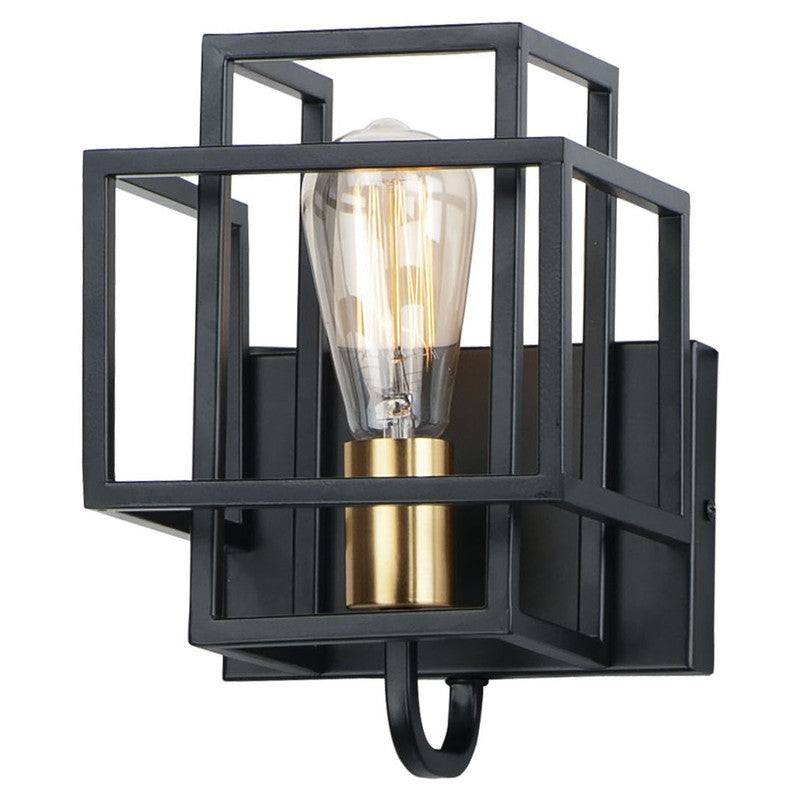 Maxim 10241BKSBR - Liner 1 Light 10" Wall Sconce