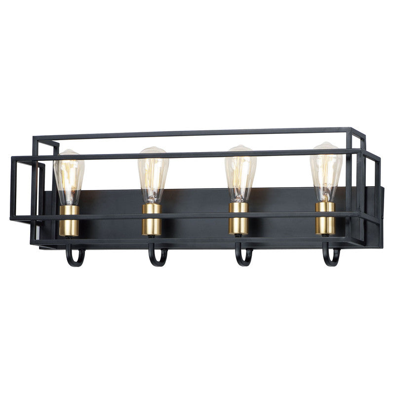 Maxim 10244BKSBR - Liner 4 Light 29" Vanity Light