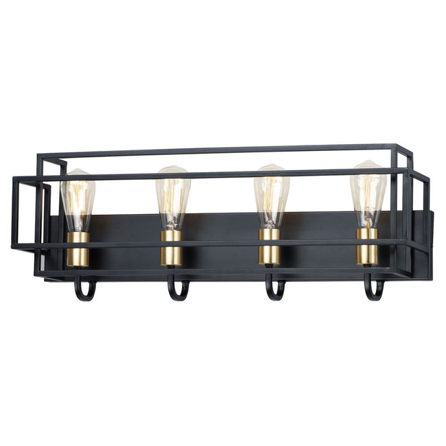 Maxim 10244BKSBR - Liner 4 Light 29" Vanity Light