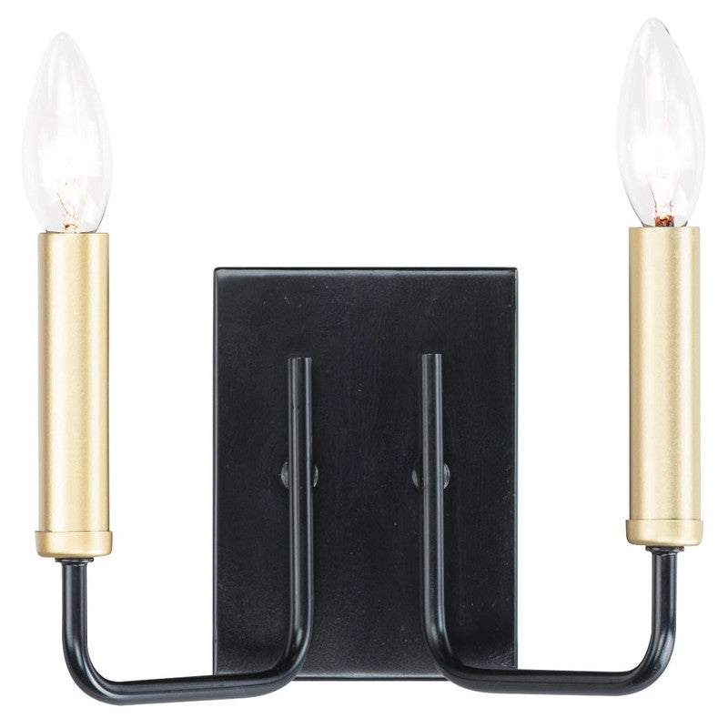 Maxim 10252BKGLD - Sullivan 2 Light 9" Wall Sconce