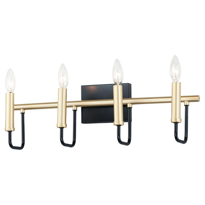 Maxim 10254BKGLD - Sullivan 4 Light 23" Wall Sconce