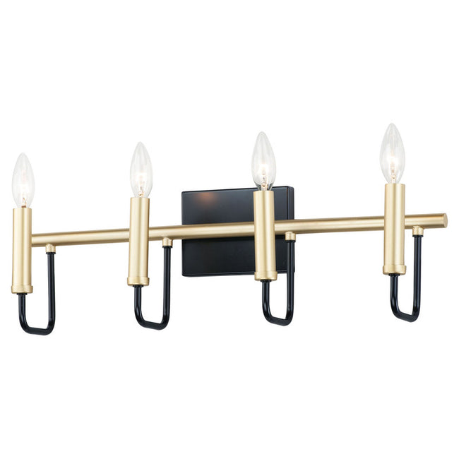 Maxim 10254BKGLD - Sullivan 4 Light 23" Wall Sconce