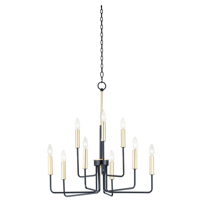 Maxim 10257BKGLD - Sullivan 9 Light 27" Chandelier