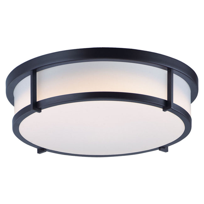 Maxim 10270WTBK - Rogue 3 Light 17" Flush Mount